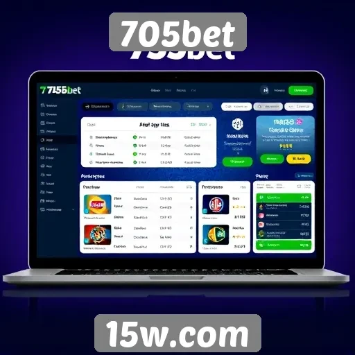 Interface do usuário do site 705bet é intuitiva